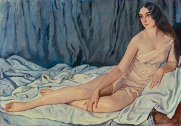 女性 Painting - ベラ・フォーキンの美しい女性の肖像画